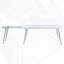 Table basse blanche et chrome
