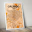 Orlando City Map - No Frame Print-1158698740