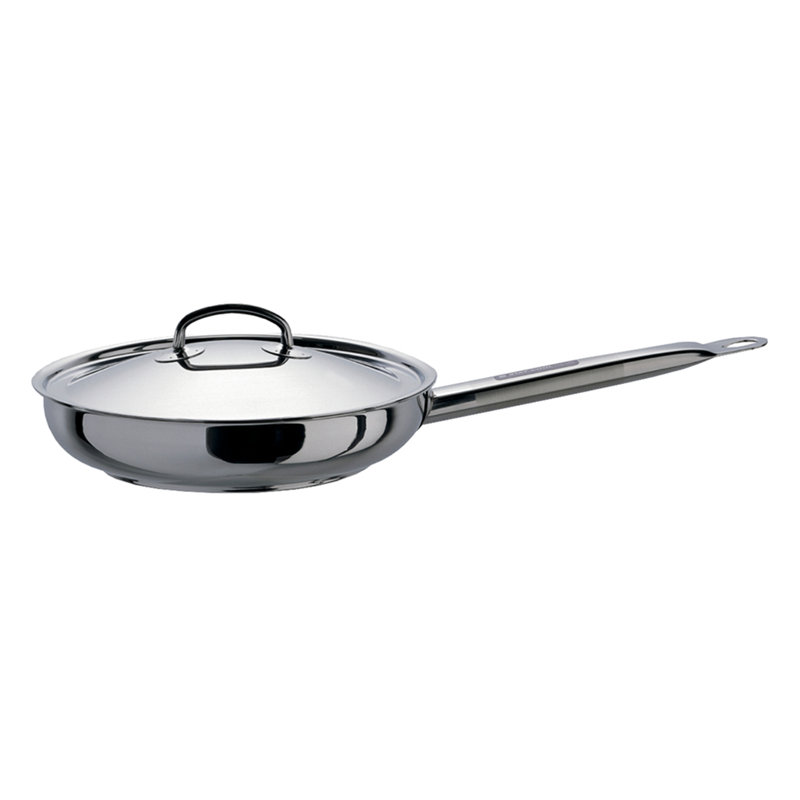 Hotel Stainless Steel Non-Stick Skillet, 25.4cm
