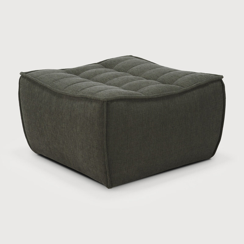 N701 Square Ottoman, Moss