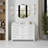 49" W Quartz Stone Vanity Top With Rectangular Undermount Sink And 4" Backsplash