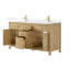Beckett 66" Freestanding Double Bathroom Vanity with Quartz Top-946593500-965466518-965466538