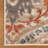 8' Ivory Orange And Gray Floral Stain Resistant Runner Rug