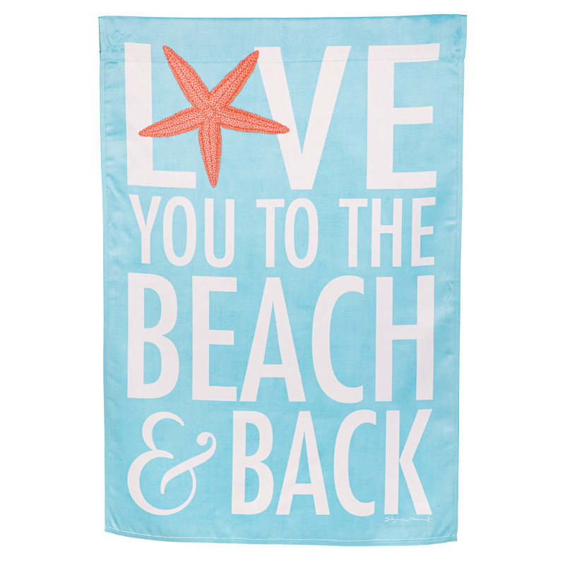 Drapeau «Love To The Beach» en suède