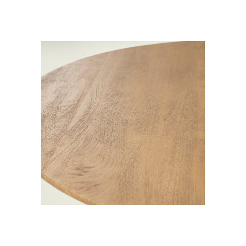 Tycho Round Solid Wood Dining Table, Natural