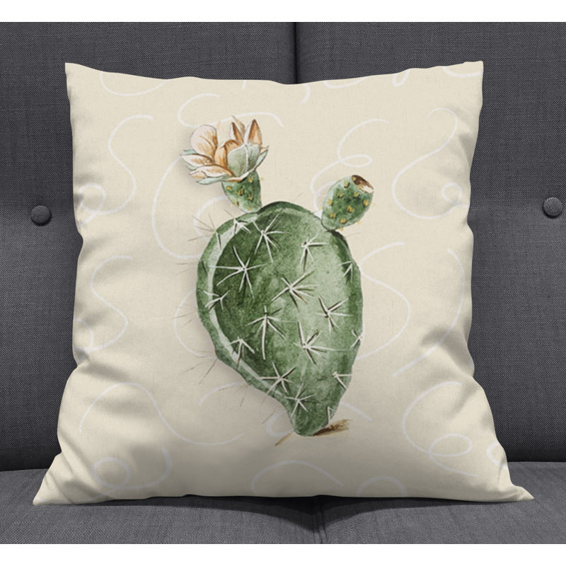 Throw Pillow With Insert, Brown/Green 8, 18"H x 18"W