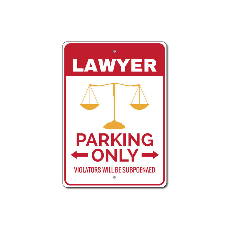 Panneau d'avocat en aluminium, H 14 po x l 10 po x P 0,04 po