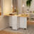 Folding Dining Table With Drawers and Cabinets-470981296