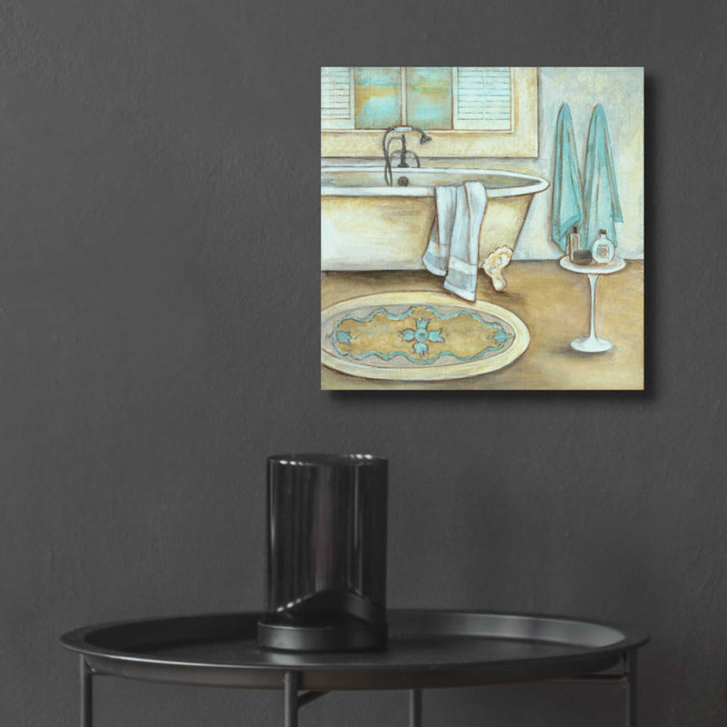 «Soft Bath II» par Inconnu JD, H 12 po x l 12 po x P 0,13 po
