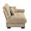 Causeuse en velours Milano avec coussins décoratifs brun clair Milano-129509710-129509711