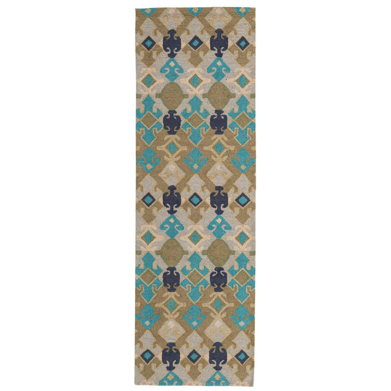Tapis de couloir olive Oberlin