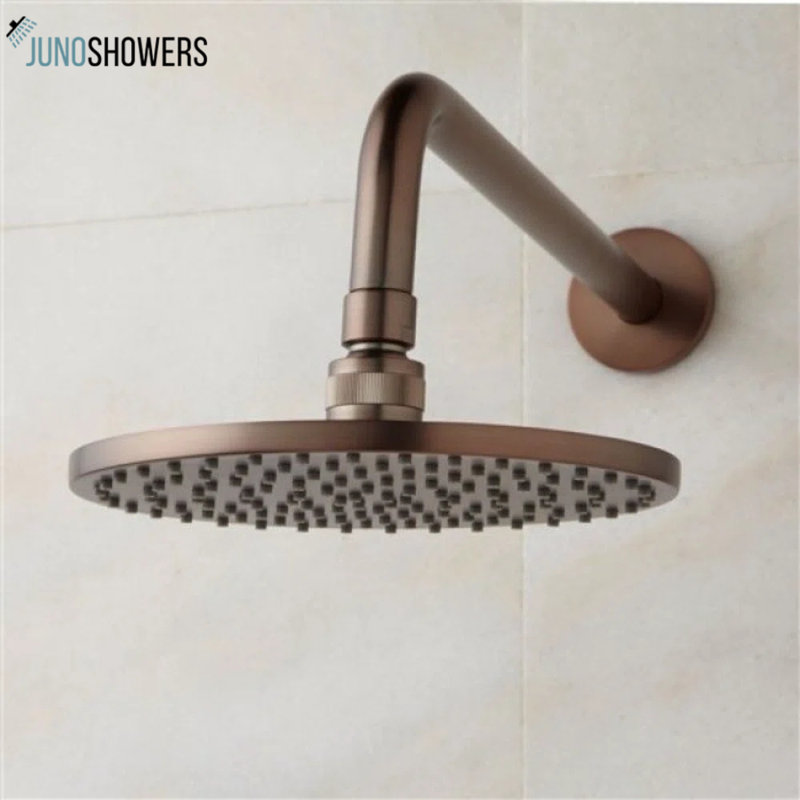 Pomme de douche à pluie ronde 8 po Juno - Finition bronze huilé