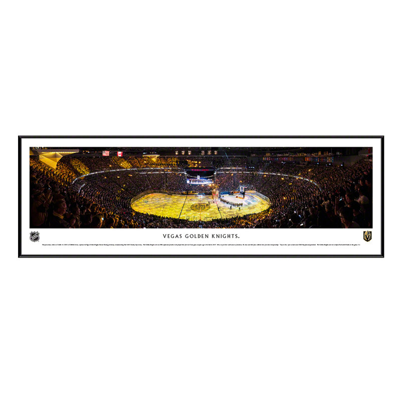«2023 Stanley Cup Champs, Vegas Golden Knights», reproduction panoramique encadrée