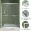 Porte coulissante de 60 po de largeur et 70 po de hauteur avec porte coulissante en aluminium et double poignée comme porte-serviettes