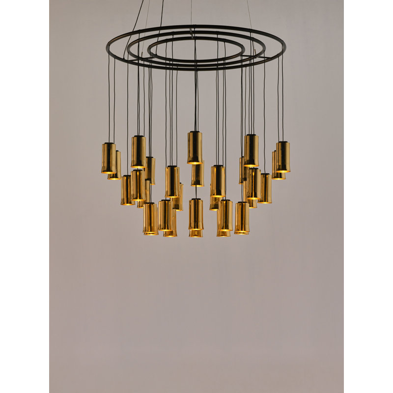Cirio Chandelier M, 30 Lights, 171 W, 249.7" H x 51.2" W x 51.2" D