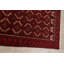 Tapis rouge en laine noué à la main de conception unique 3 pi 2 po x 6 pi 1 po Raife