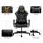 Inbox Zero Gaming Chair With Zodiac Star Sign Poker Crown Adjustable Reclining Ergonomic Swiveling PC & Racing Game Chair in Black