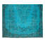 Tapis turc 6 pi x 9,8 pi surteint en bleu sarcelle avec motif de médaillon floral, 4 superbes intérieurs contemporains