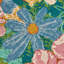 Jeté en coton Monet Garden
