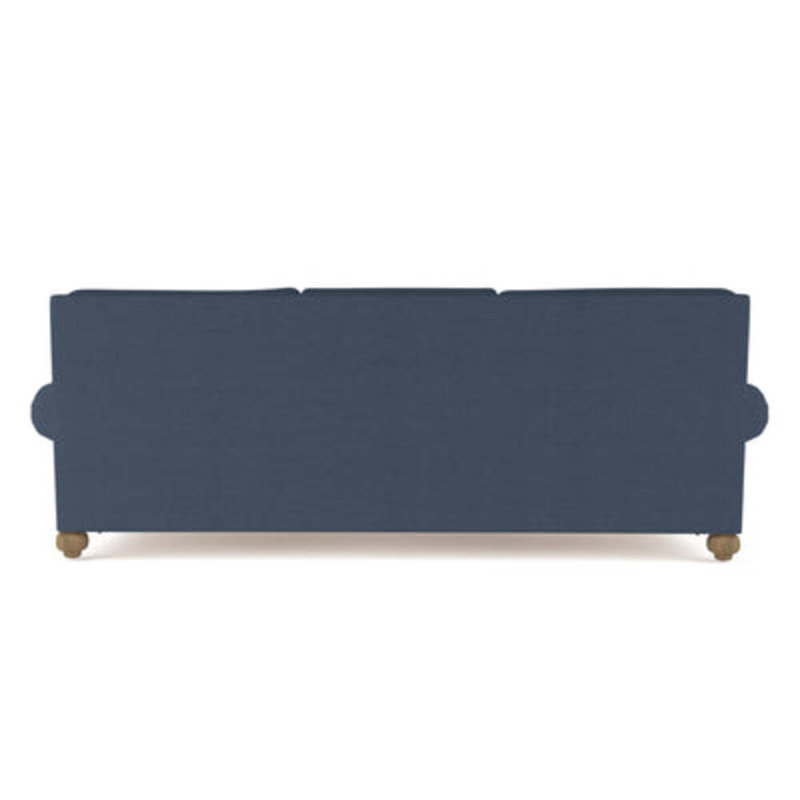 Canapé Leroy, H 36 po x l 108 po x P 49 po, Lin à tissage carré jacinthe, Patiné