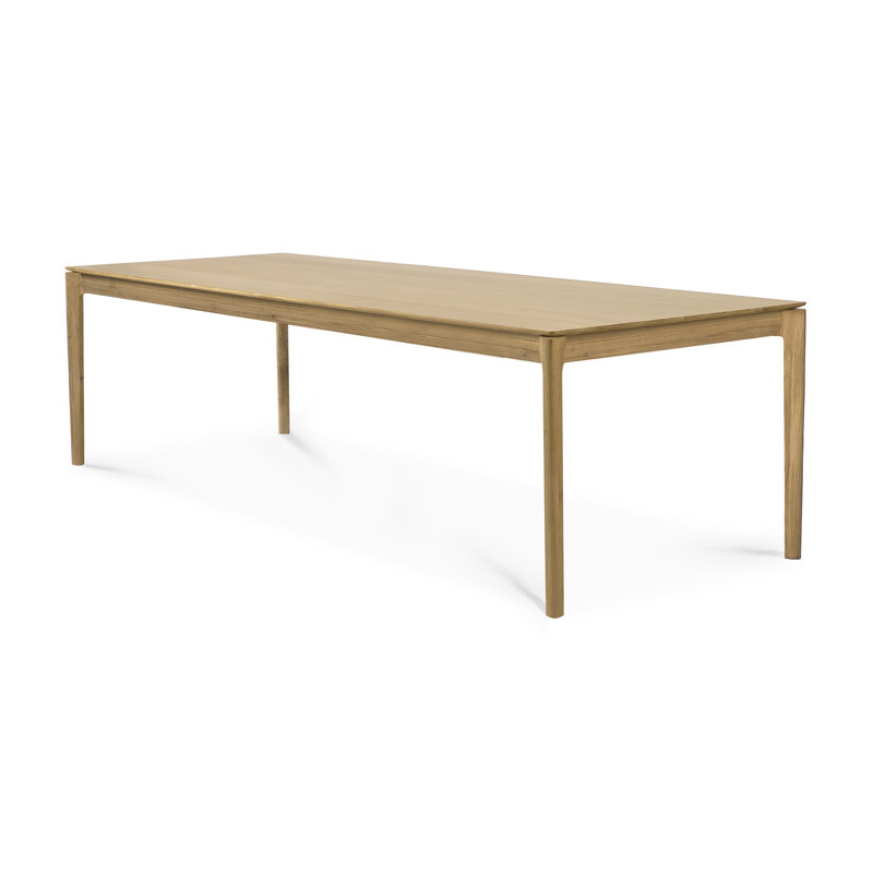 Bok Solid Wood Dining Table, 30"H x 55.5"L x 31.5"W, Varnished Oak