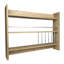 Daulet 85cm Standard Baker's Rack with Wooden Shelves with Wine Glass Storage