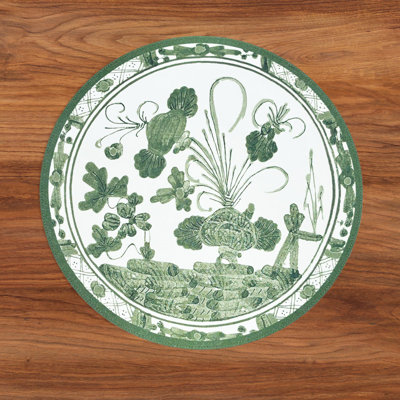 Vida Faenza And Cheetah Reversible Round Placemats