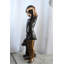 Sculpture bronze jeune fille avec chiot 18 po x 10 po x H 37 po