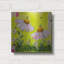 Art mural en métal luxueux «Spring Delight» par Carrie Sharp, 12 po x 12 po-114799476