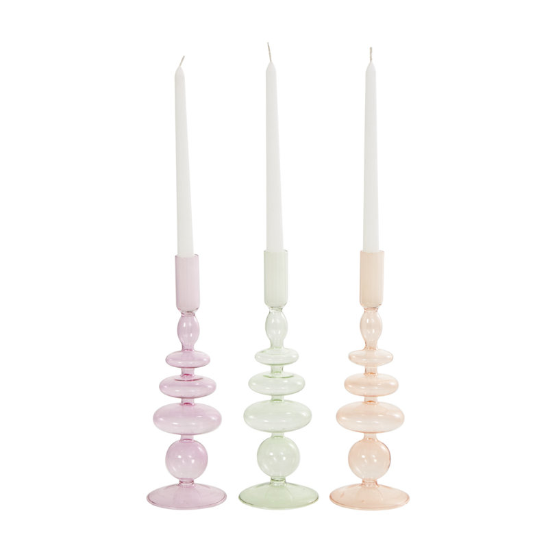 Anij Glass Tabletop Candlestick