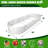 6-pack White Metal Oval Large Raised Garden Bed Planter Boxes For Vegetables Flowers Herbs (144 In. L X 36 In. W X 18 In. H)-1391193336-1391193342