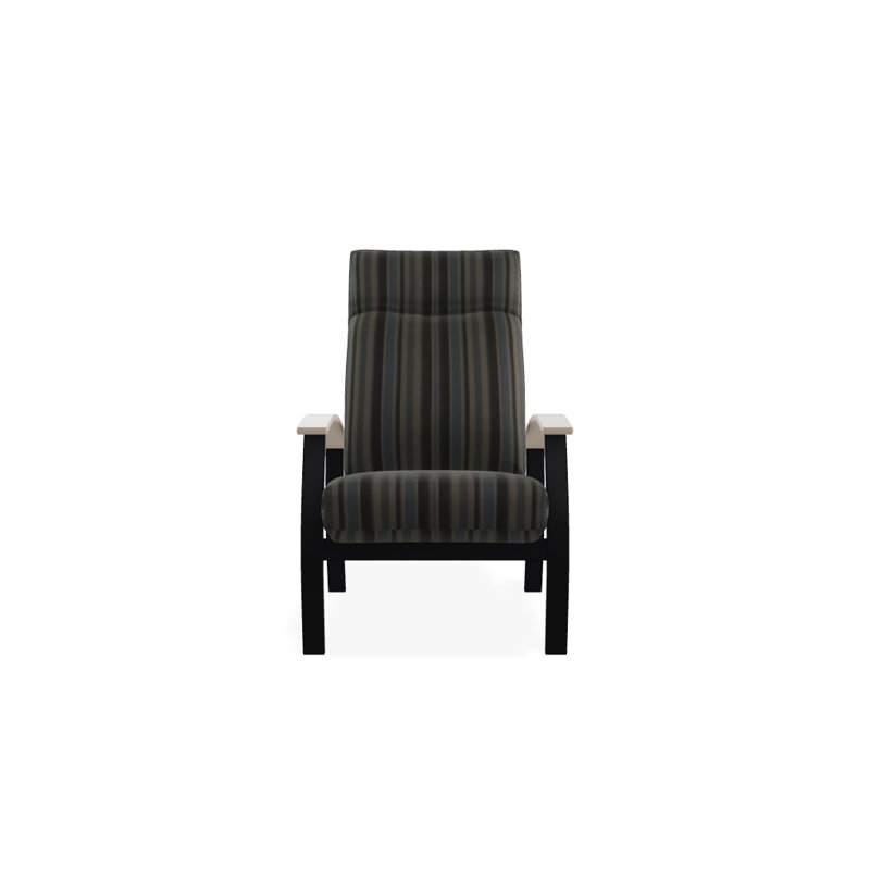 Chaise de patio inclinable avec coussins Askar, Aperçu de nuage, Désert P60, Noir texturé