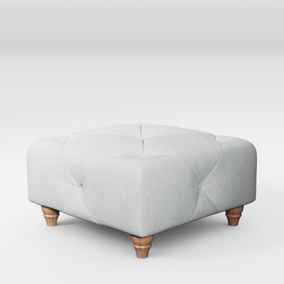 Ellrich 65cm Wide Tufted Rectangle No Pattern Footstool Ottoman