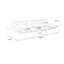 Canapé modulaire en polyester blanc crème-955745665-955745667