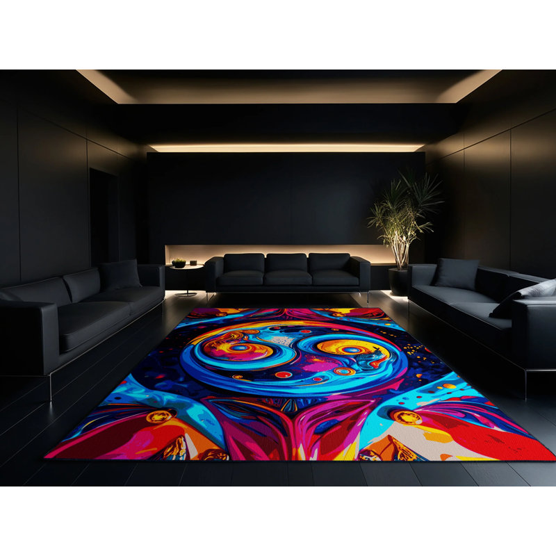 Chromatic Mirage Rug, Square 7'