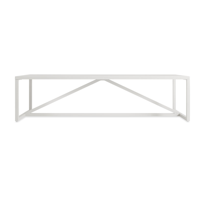 Strut Outdoor Coffee Table, Carbon, 12" H x 40" W x 40" D
