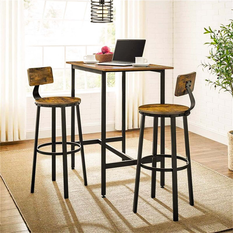 Coralia Counter Stool with Metal Frame