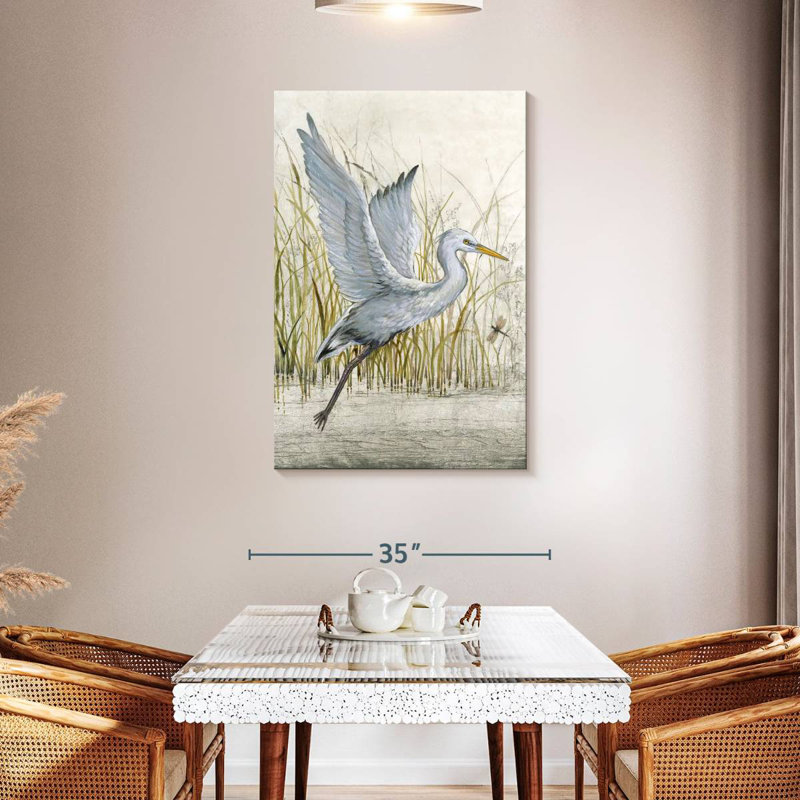 Brampt Heron Sanctuary I, 45" H x 30" W