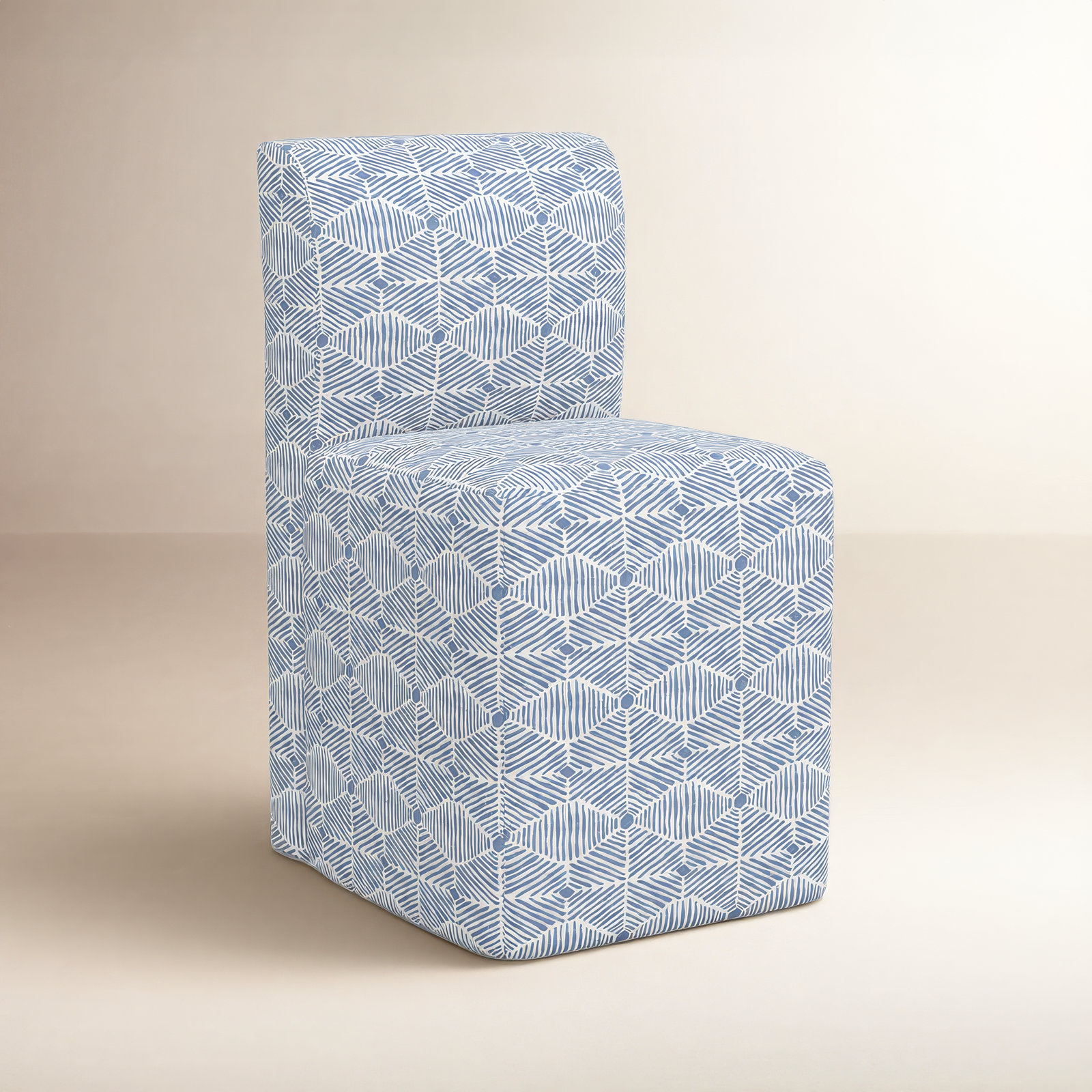Mendy Dining Chair, Painted Diamond Dusty Blue
