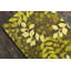 Tapis botanique moderne en laine touffeté à la main vert olive, vert lime et vert Ailey-219951407