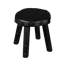 Ebonized Totem Stool (Short) ~ Inspired by its charred, sculptural presence, this 100% reclaimed stool embodies both primal craftsmanship and modern minimalism, like a relic reborn in ebony.