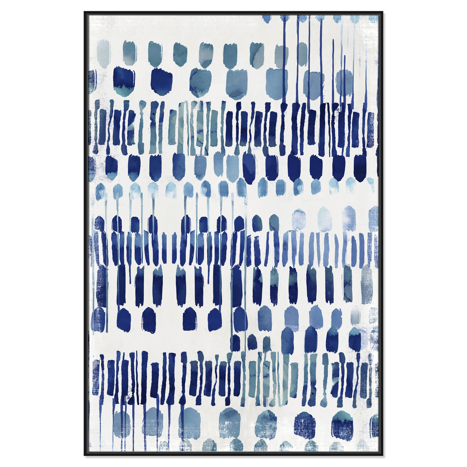 Continuously I - Painting Print, No Matte, Black Framed Canvas, 61.5" H x 41.5" W x 2" D