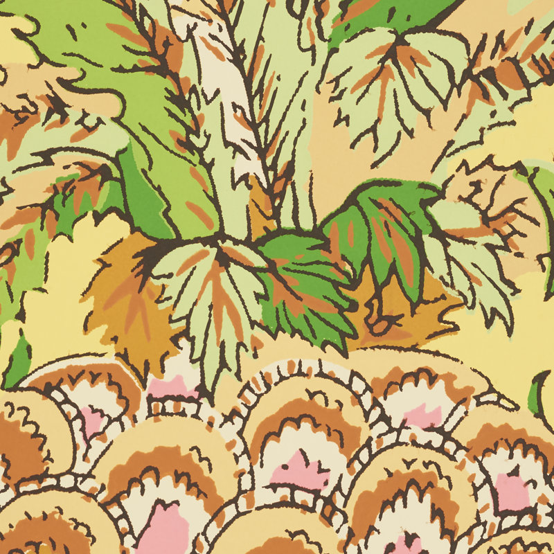 Pineapples Wallpaper, Yellow