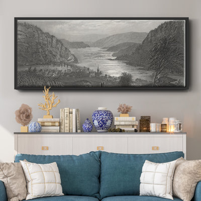 Harper's Ferry by Moonlight- Framed Canvas