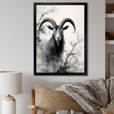 «Benedetic Asian Art Goat Sumi I», reproduction d'art sur toile