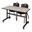 Table de nidification Nickls, 2 chaises empilables-32668119-32668132