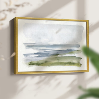 Coastline Splash I -Framed Print - Restickable