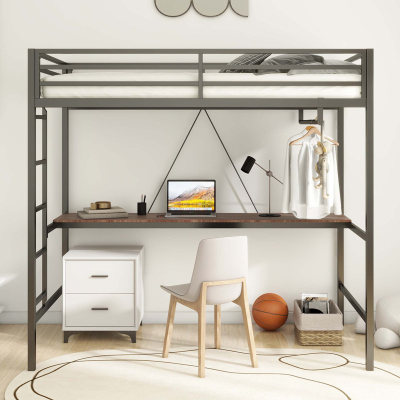 Cadre de lit moderne et fonctionnel avec tête de lit pour la chambre à coucher, idéal pour un sommeil confortable et de l'espace - Économisez dans les espaces résidentiels