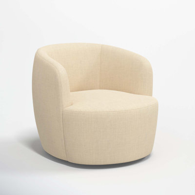 Maya Swivel Chair In Boucle