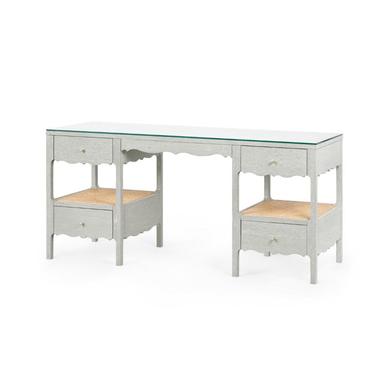 Arianna Writing Desk, Soft Gray